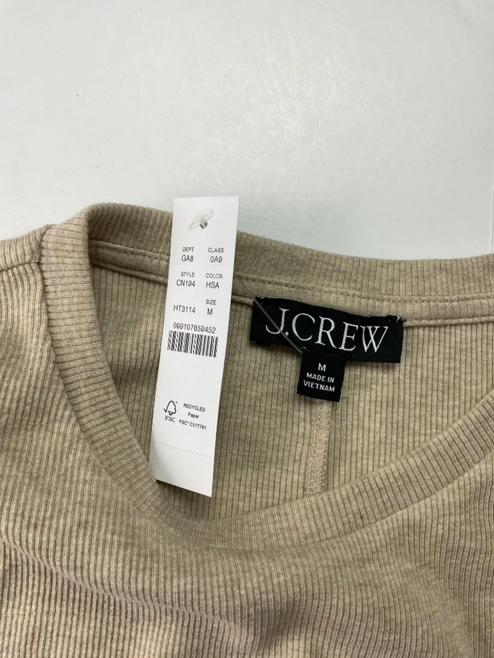 J. Crew Perfect Rib Long-Sleeve T-Shirt NWT